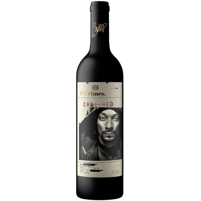 19 Crimes Snoop Dogg Cali Red Wine Bottle