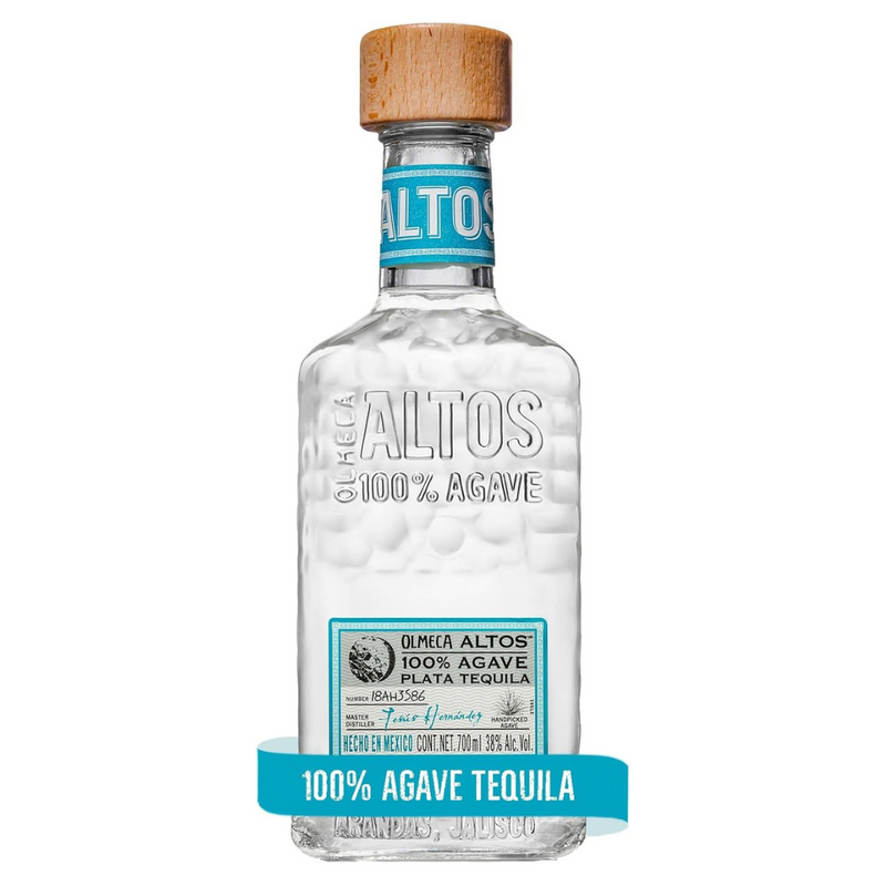 100% agave tequila blanco olmeca altos