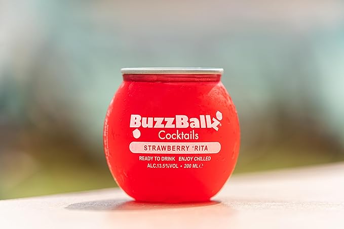 BuzzBallz Strawberry 'Rita, 20cl, image 4, The Liquor Club Brixton