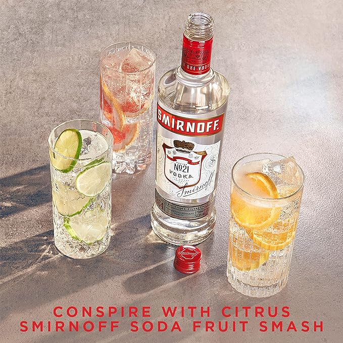 Smirnoff Red Label Vodka, 1L, image 2, The Liquor Club Brixton