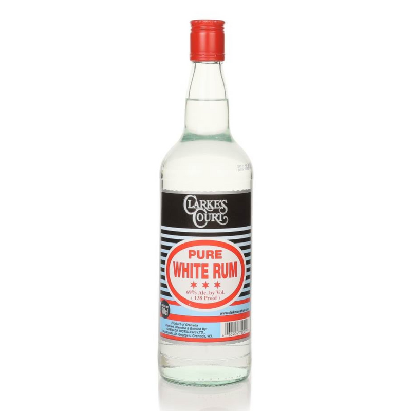 Clarke's Court Pure White Rum, 70cl bottle, The Liquor Club Brixton