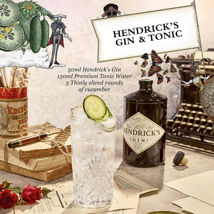 Hendrick's Gin  Scottish Gin Infused with Cucumber & Rose