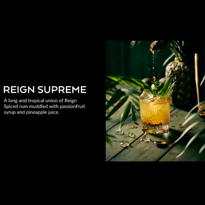 Reign Rum Luxury African Rum - Reign Supreme Spiced Rum Cocktail recipe