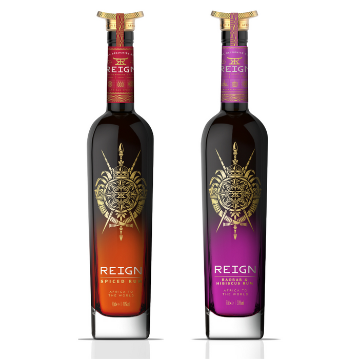 Reign Rum. Luxury Rum produced in Africa. Sample Set