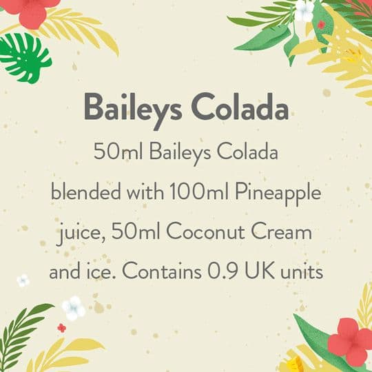 Baileys cocktail recipe. Baileys colada recipe, made with baileys
