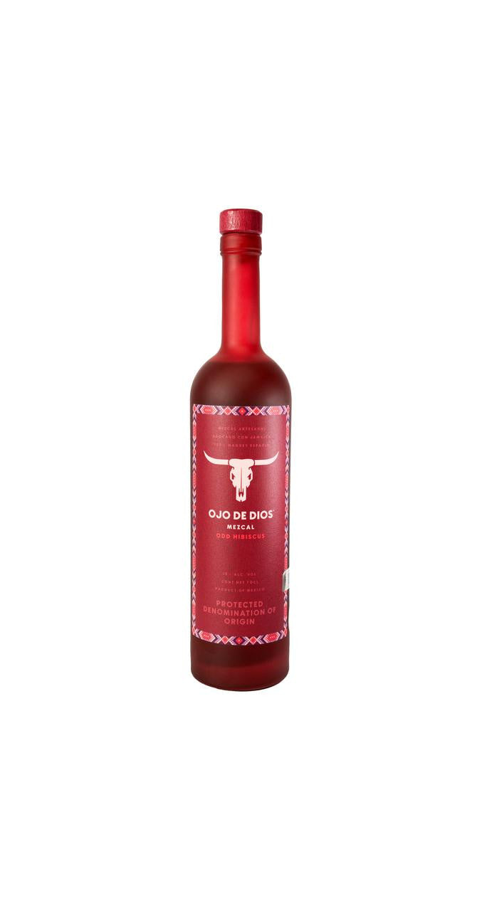 Ojo de Dios Hibiscus Mezcal, 70cl bottle, The Liquor Club Brixton