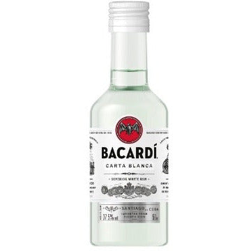 Bacardi Carta Blanca White Rum Miniature 5 cl mini bottle