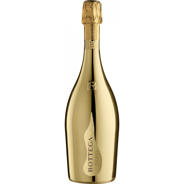 eye catching bottega gold prosecco bottle