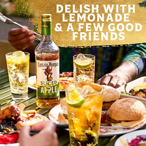 Captain morgan Sliced Apple spiced Rum, Mixes well with lemonade - The Liquor Club