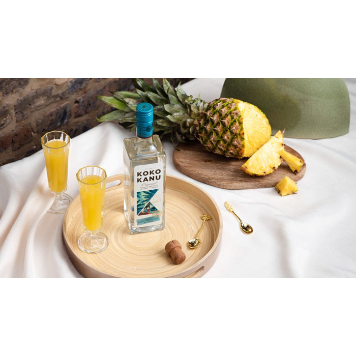 Koko Kanu Jamaican White Coconut Rum. Jamaican white rum with coconut flavour. The strongest coconut rum available in the UK. Mixes well with pineapple to make pina colada cocktails