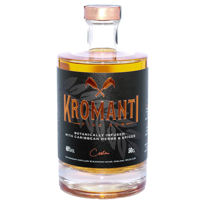 Kromanti Spiced Rum, 50cl. Family owned spice rum from grenada with botanical infusions