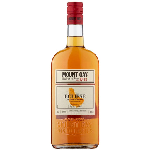 Mount Gay Eclipse Barbados Golden Rum, Bottle 70cl. Bajan Golden Rum
