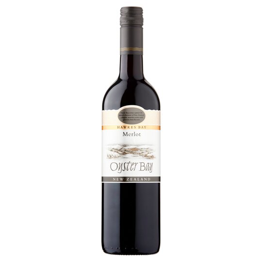 Oyster Bay Merlot, 75cl bottle, The Liquor Club Brixton