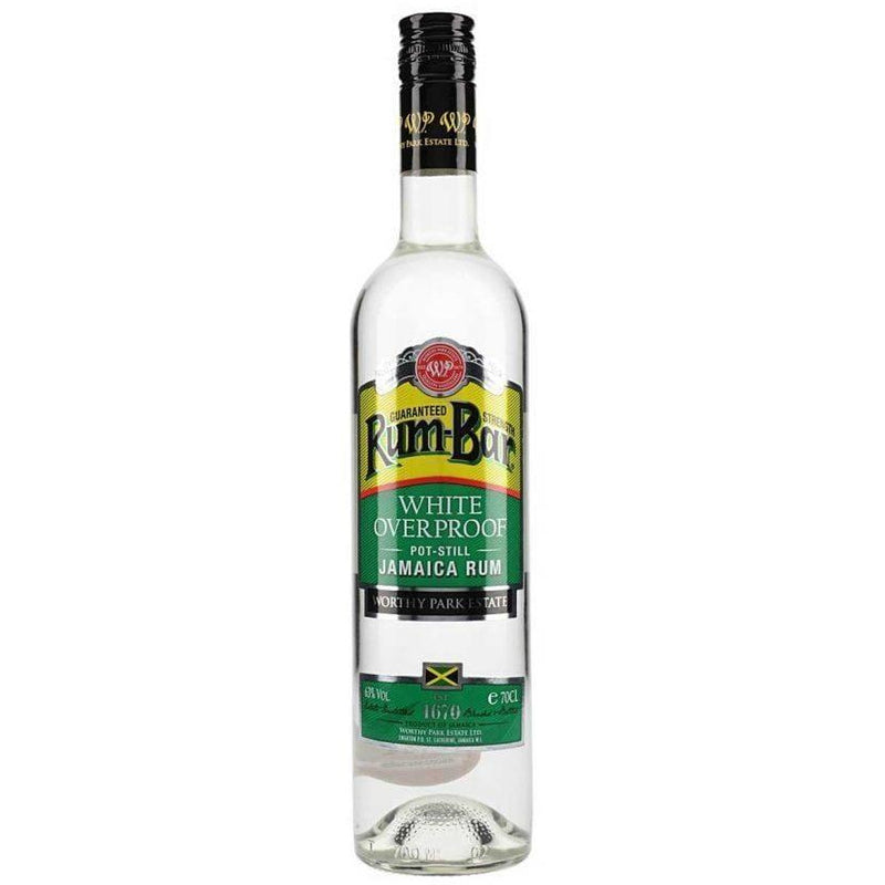 Rum-Bar White Overproof Rum, 70cl bottle, The Liquor Club Brixton
