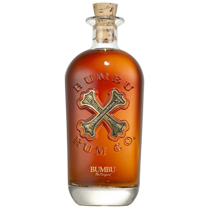 Bumbu Original - Spiced Rum with Natural Flavours. Rum Bottle with X logo