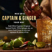 Captain morgan and ginger cocktail