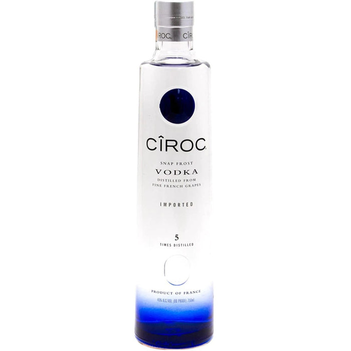 ciroc vodka plain blue dot bottle. vodka by diddy