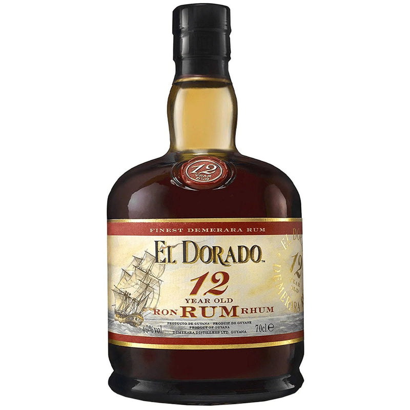 El Dorado 12 Year Old Rum, 70cl bottle, The Liquor Club Brixton