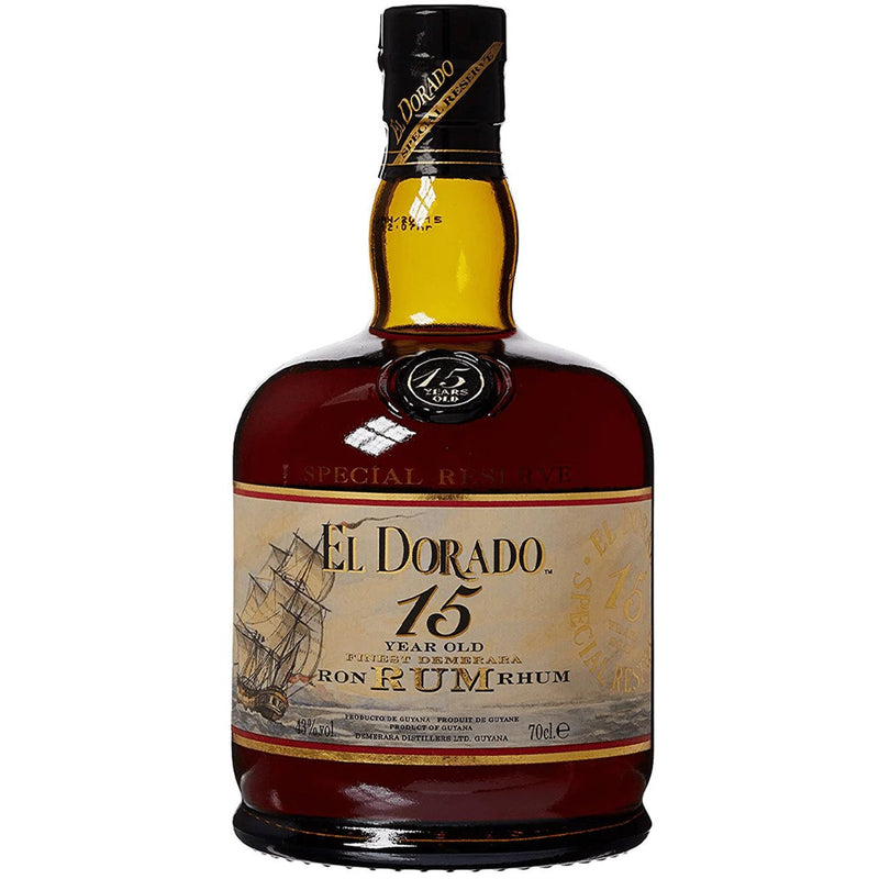 El Dorado 15 Year Old Rum, 70cl bottle, The Liquor Club Brixton