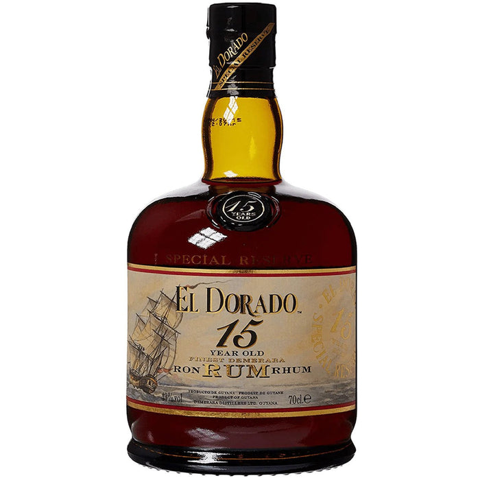 el dorado 15 year old rum. Aged Rum. Demeara Rhum from Guyana 70cl with gift box