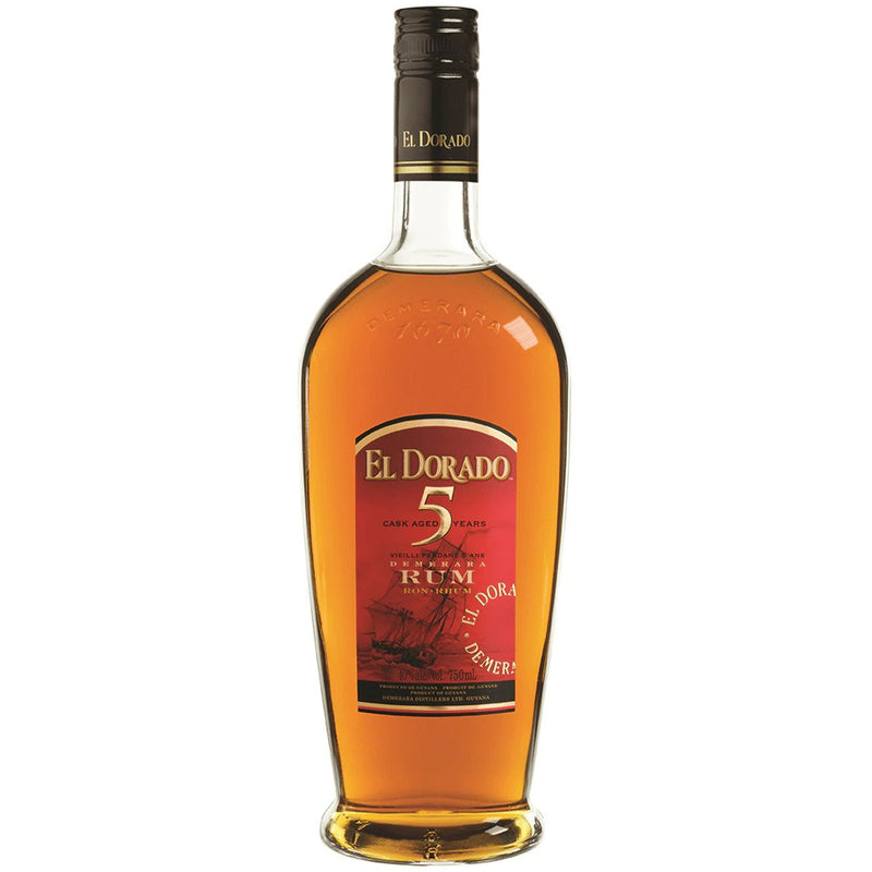 El Dorado 5 Year Old Rum, 70cl bottle, The Liquor Club Brixton