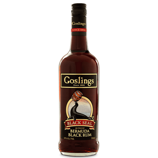 Goslings black seal bermuda rum. mke the original dark and stormy cocktail with this dark rum