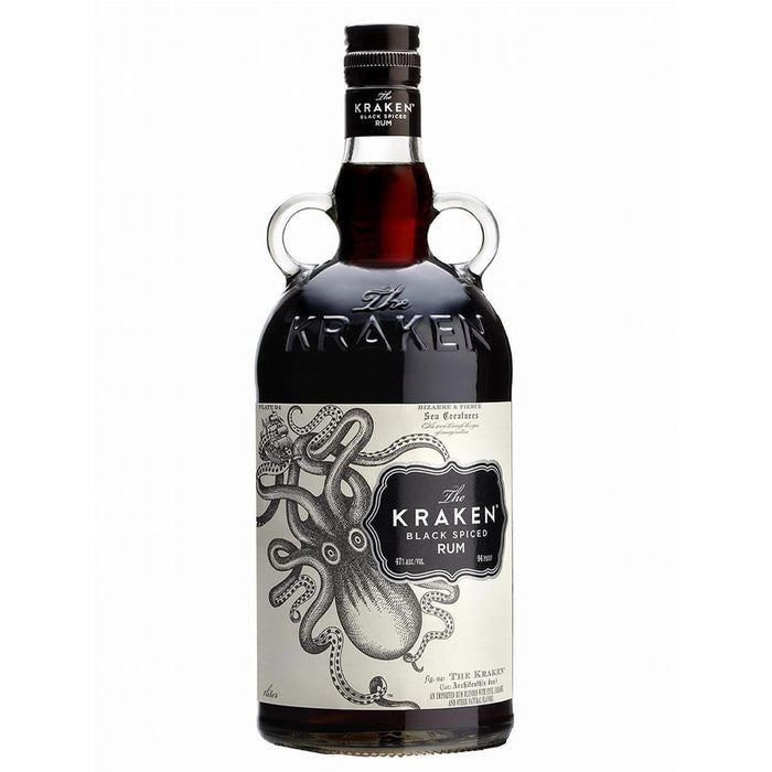 Kraken black spiced rum bottle
