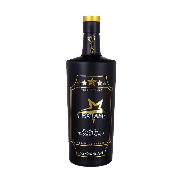 L'Extase VSOP Cognac, 70cl.  L'Extase, a contemporary cognac with roots in France but a brand that took shape in the heart of London. This is a VSOP cognac full of delicate nuances.