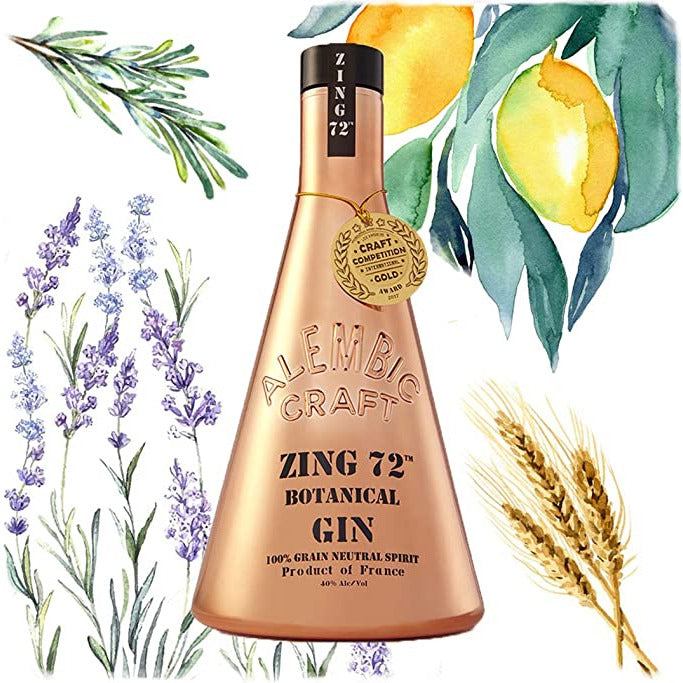 Wheat Fields Zing 72 Gin bottle - The Liquor Club 